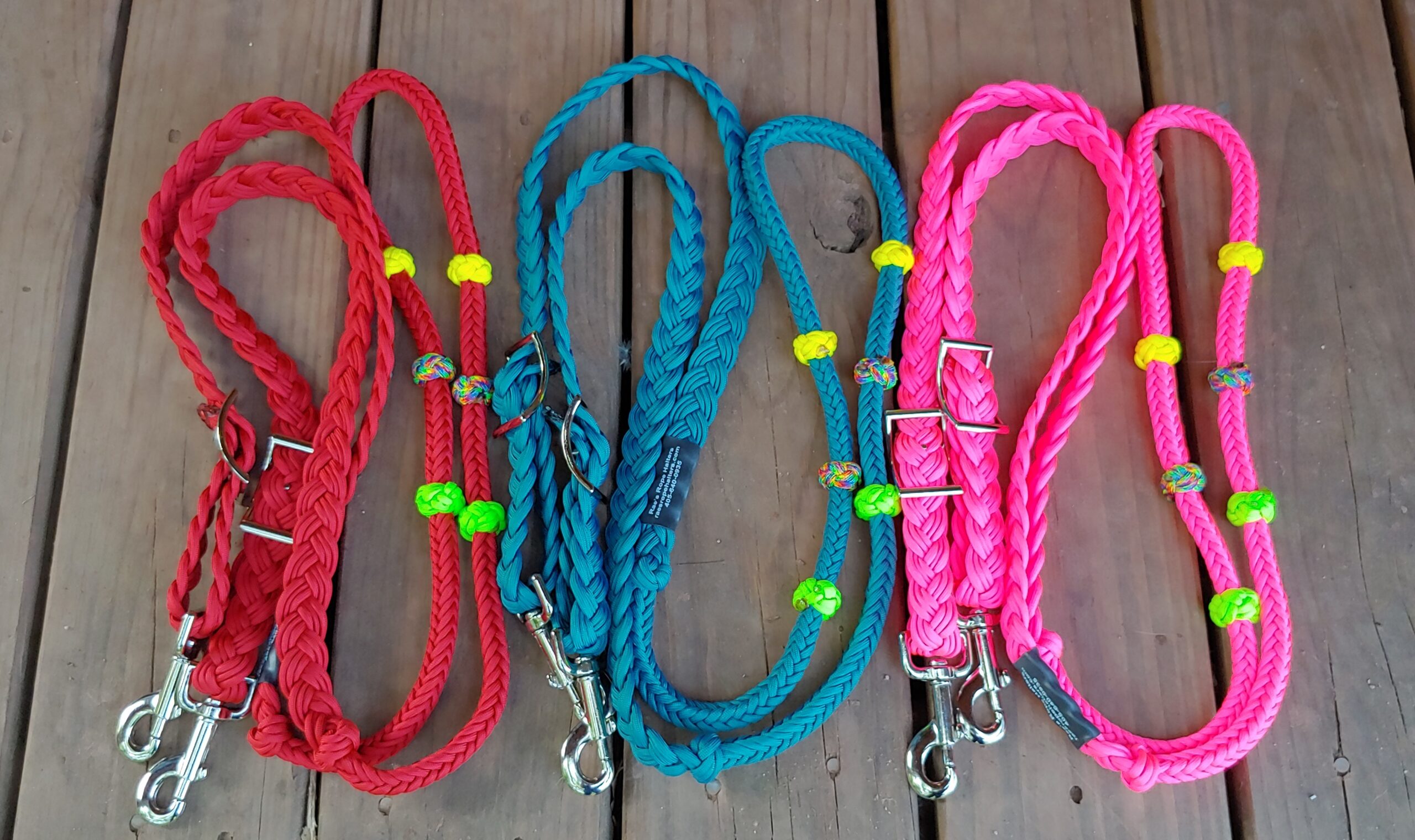 TRAINING REINS Rae's Rope Halters